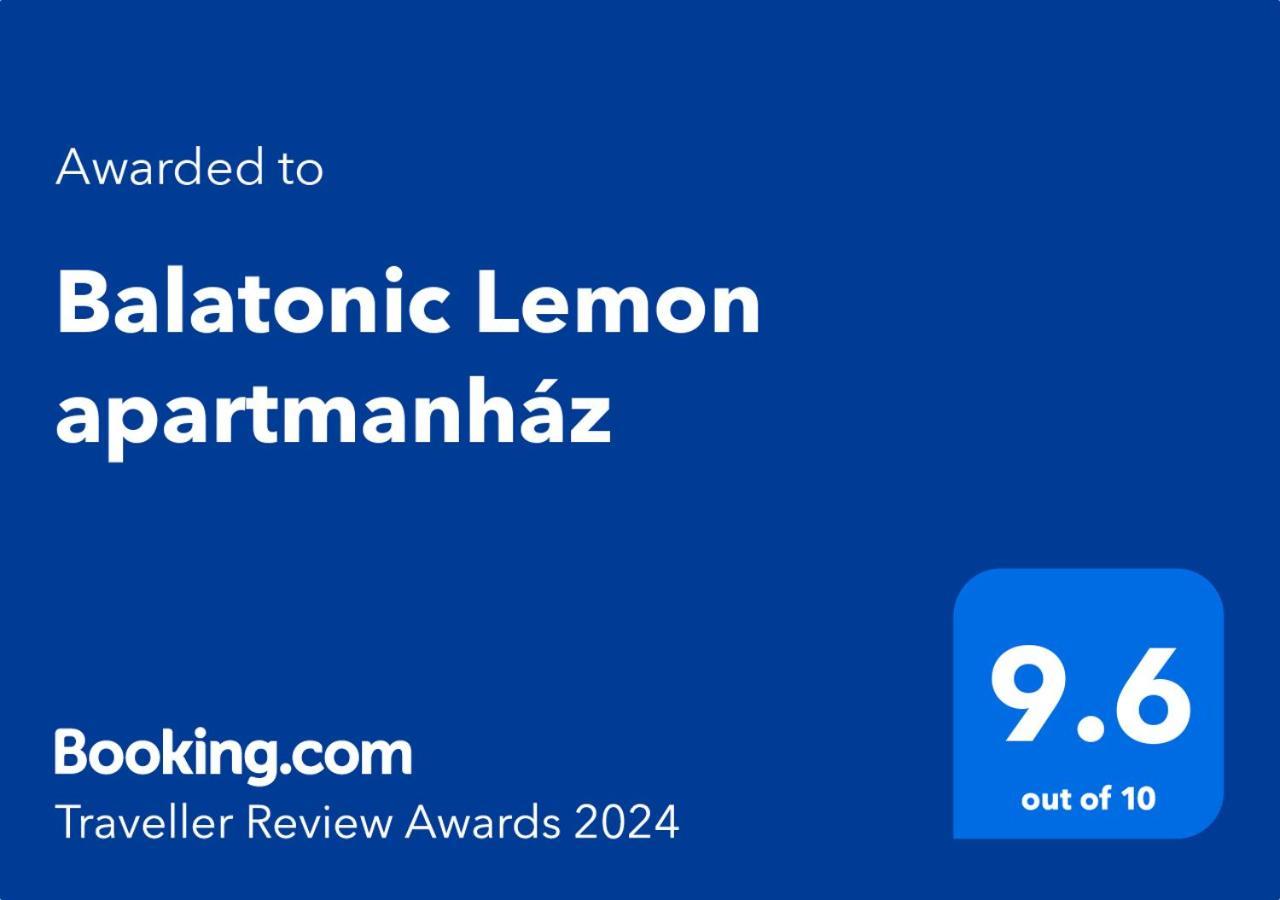 Balatonic Lemon Apartmanhaz Siofok Exterior photo